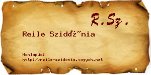 Reile Szidónia névjegykártya